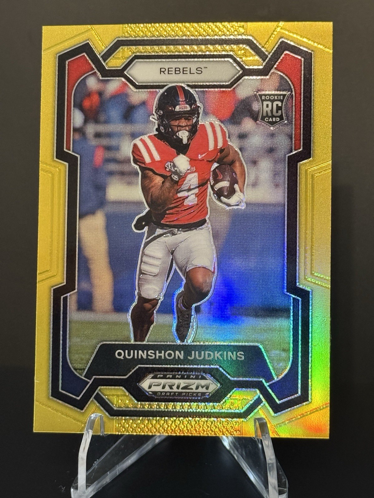 2024 Panini Prizm Draft Picks Quinshon Judkins RC Gold #10/10