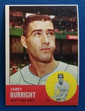 1963 Topps Baseball #174 Larry Burright - New York Mets - EX+