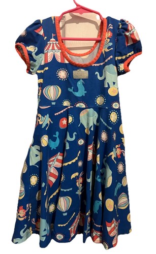 Eleanor Rose Dress Circus Blue Size 6-7 Hadlee Dress - Picture 4 of 6