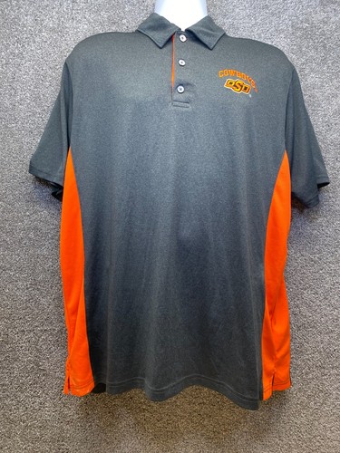 Oklahoma State Cowboys Champion Polo Gray Men’s XL Embroidered Logo OSU - Picture 2 of 11