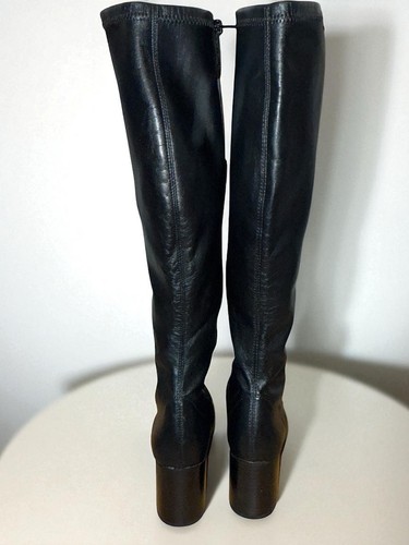 Franco Sarto Boots Talfer Knee High Black Faux Leather Size 8 NWOB C5 - Picture 3 of 12