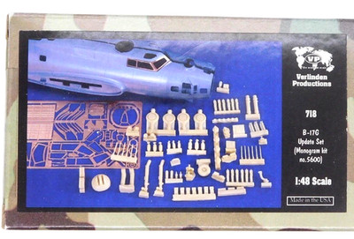 Verlinden B-17G Update Set 1:48 718 For Monogram Kit 5600 Sealed Resin Photoetch
