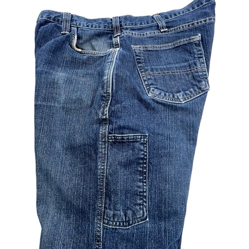 Carhartt FR Carpenter Jeans Mens 40x31 Flame Resistant Blue Denim Cargo Pockets - Picture 11 of 15