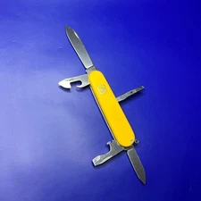 Victorinox Spartan Plus Swiss Army Pocket Knife Yellow and White