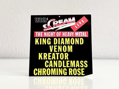   Konzertkarte KING DIAMOND/VENOM/KREATOR/CANDLEMASS 1990 vintage Ticket Bonn