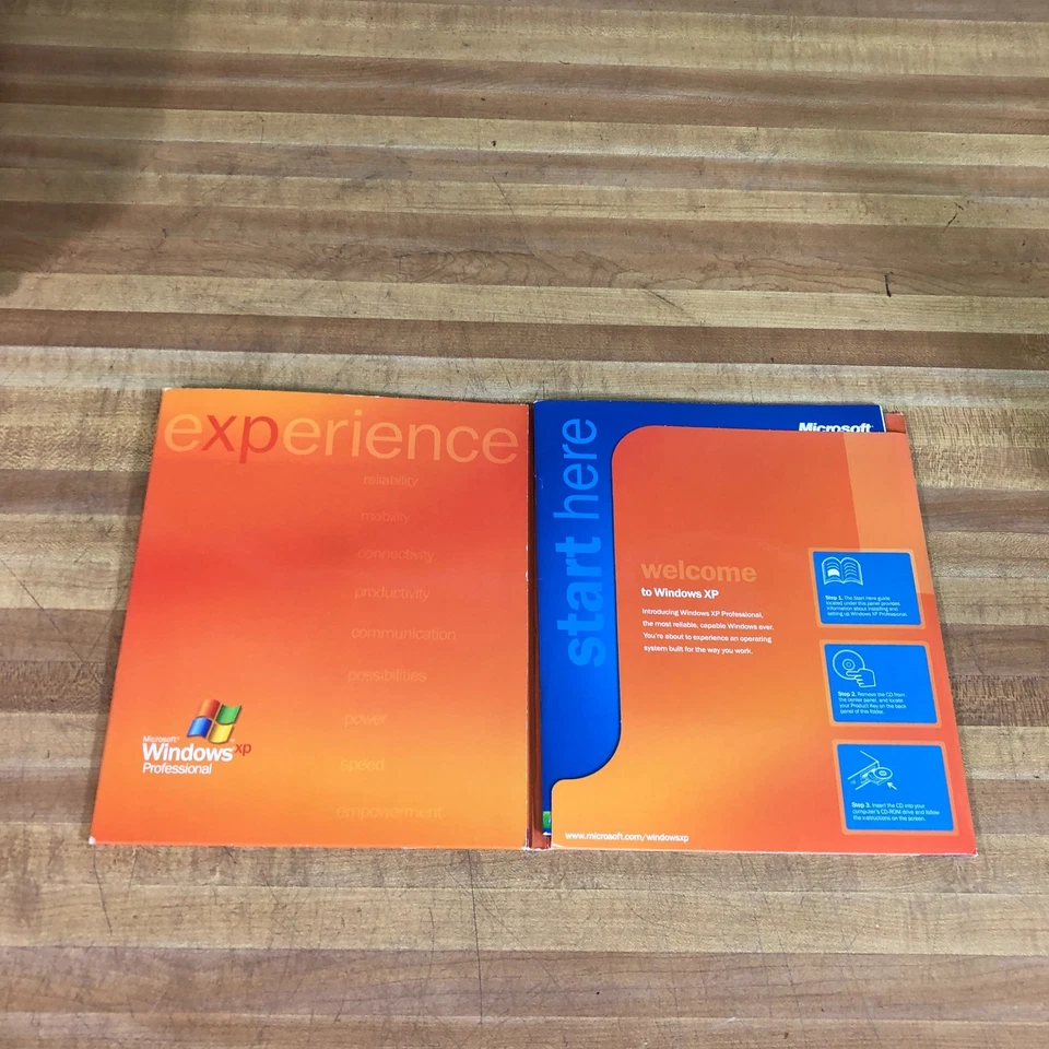 Microsoft Windows XP Professional Big Box Retail Version Vintage Software w/Key - Image 3 of 4
