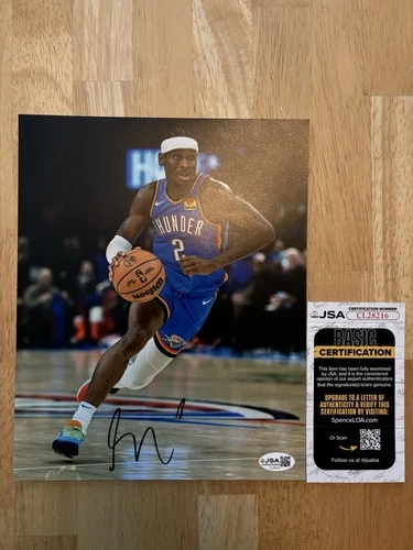 Shai Gilgeous-Alexander SIGNED Autographed 8x10  Photo JSA COA Thunder
