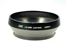 JJC LH-48B Black Metal Lens Hood Shade for Olympus M.Zuiko Digital 17mm f/1.8
