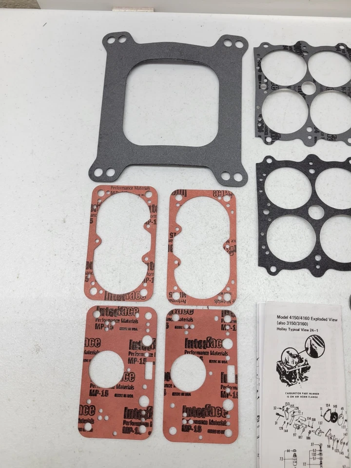 AED Holley 4150 Kit de Reconstrucción Doble Bomba Carbohidratos NUEVO Foto 2 de 4