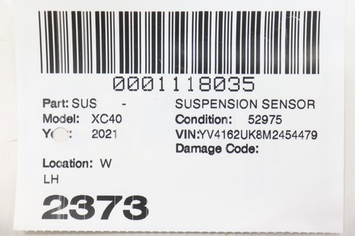 2019 - 2025 VOLVO XC40 REAR LEFT SIDE SUSPENSION LEVEL SENSOR OEM 32221477 - Picture 14 of 14