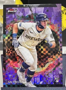 2024 TOPPS FINEST SAL FRELICK /75 #287 RARE PURPLE CHECKERBOARD