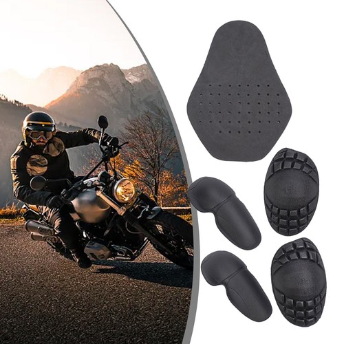 5 Pcs Motorcycle Bike Riding Jacket Back Elbow Shoulder Armour Insert-Protector - Picture 8 of 24