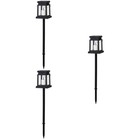 3pcs Garden Solar Lantern Ground Insert Light Garden Light Atmosphere