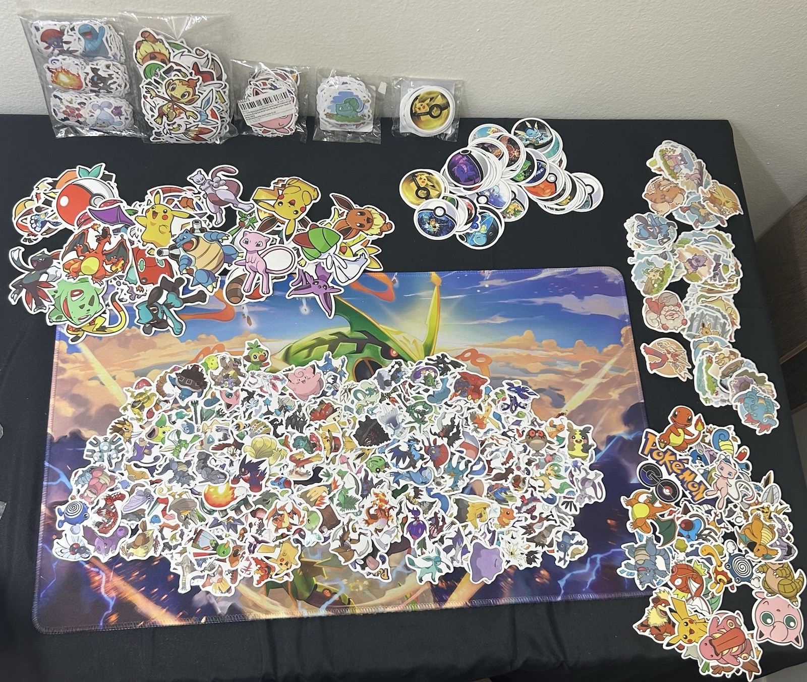 500 Pokemon Stickers Includes 5 Sets Vintage Set Vmax and Megas Set Nature Set