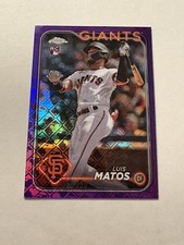 2024 Topps Chrome Logofractor Edition - Luis Matos #270 Purple Refractor /250...