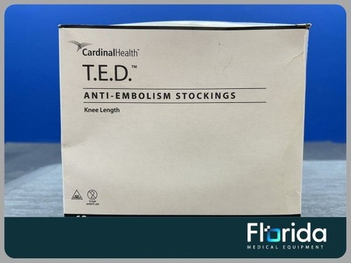 CARDINAL HEALTH 7604 T.E.D ANTI-EMBOLISM STOCKINGS KNEE LENGTH SIZE G BOX OF 6** - Picture 1 of 6