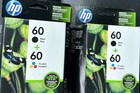 QTZ-2 HP #60 czarny i #60 trójkolorowy wkład atramentowy pakiet kombi nowy