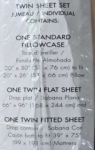 Dan River Twin Sheet Set Percale No-Iron MARINA Retro Blues Purple Vintage 80s - Picture 10 of 13