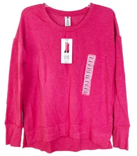Active Life Small Pink Heather Super Soft Sweatshirt Modal/Poly/Spandex NWT