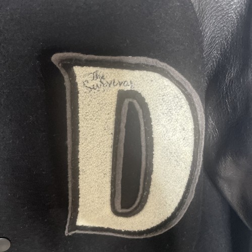 Devilock the survivor Leder Wolle College Jacke Herren Large - Bild 4 von 19