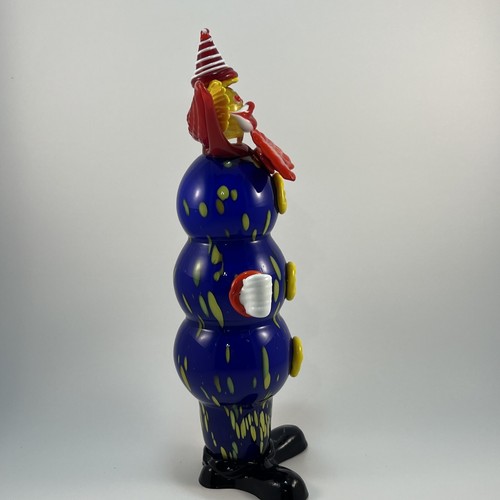 Vintage Murano Venetian Art Glass Clown 14" Figurine Hand Blown Italian Decor - Picture 4 of 19