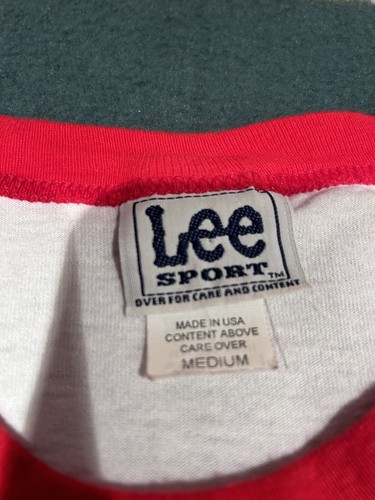 Vintage Y2K Cincinnati Reds Lee Sport 3/4 Sleeve Baseball Shirt Size Medium - Picture 2 of 9