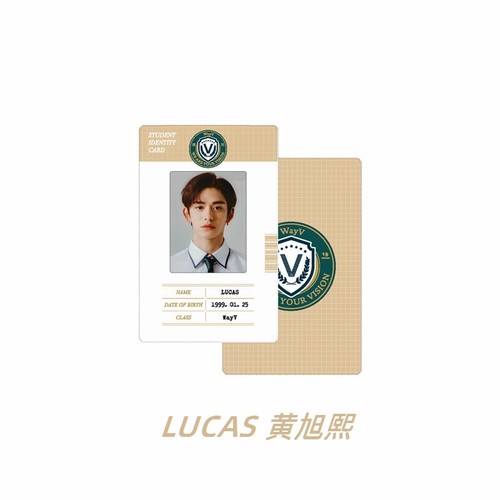 Kpop NCT 127 Dream WayV Back to School Plastic Photocard Student identity Cards - Picture 16 of 26