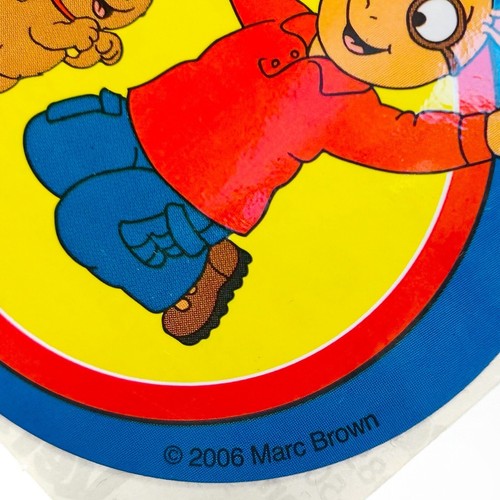 Sandylion Smile Maker Arthur Aardvark Cartoon Large Round Stickers DW Pal Dog TV - Bild 6 von 8