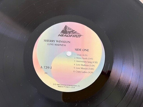 Sherry Winston - Love Madness LP (1989) A 729-1, Excellent Condition - Picture 4 of 5