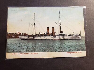WW1 set of 2 photo postcards US Navy ships at sea WW1 set of 2 photo postcards US Navy ships at sea