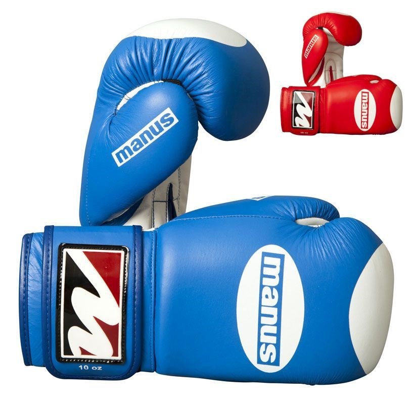 Boxhandschuhe Manus Competition, mit WAKO Zulassung aus Besteem Leder, 10Oz. Boxhandschuhe Manus Competition, mit WAKO Zulassung aus Besteem Leder, 10Oz.