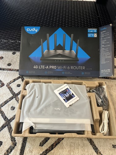 Cudy 4G LTE Cat 18 WiFi 6 Router, modem 4G LTE do 1,2 Gbps, chipset Qualcomm E - Zdjęcie 3 z 4