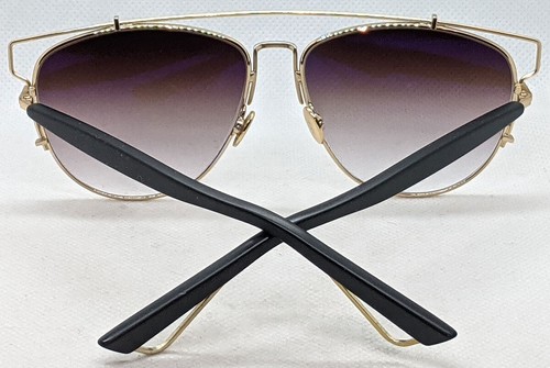Dior Brow Bar Sunglasses Technologic RHL86 Gold/Matte Black 57mm - Picture 13 of 15