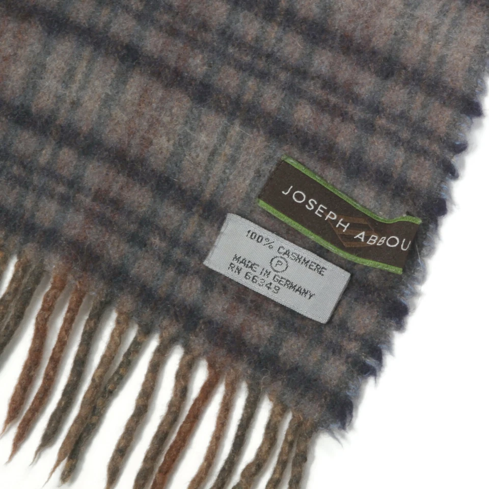 Joseph Aboud Alemania 100 % cachemir bufanda gris a cuadros - 862 Foto 2 de 3