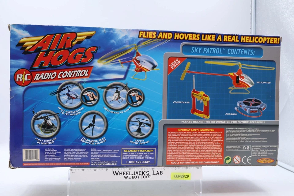 RC Radio Controlled Sky Patrol Rescue Helicopter Air Hogs Spin Master NEW SEALED - Image 3 of 4