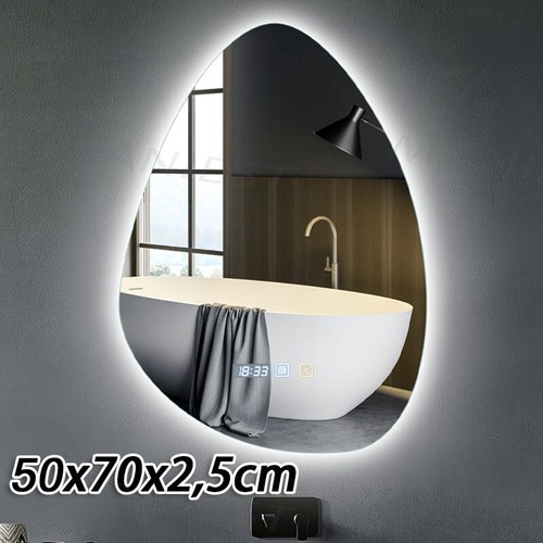 LED Badspiegel Touch mit Beleuchtung Make-up Spiegel Wandspiegel Lichtspiegel - Bild 17 von 17