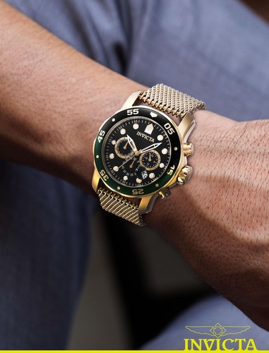 Reloj cronógrafo de cuarzo con esfera negra Invicta 47632 Pro Diver para hombre - Imagen 2 de 6