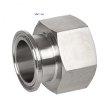 Sanitary 1-1/2″ × 1-1/2″ Female NPT Adapter 304S/S Clamp End Tri Clover SAN063