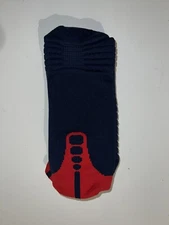 Nike Elite Versatility Crew Basketball Socks - NAVY / RED  XL (12-15 )