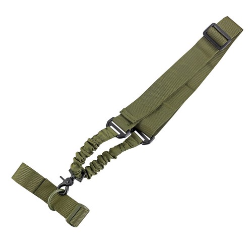 Tactical Single Point Bungee Rifle Gun Sling with D Ring Buttstock Sling Adapter - Picture 6 of 10