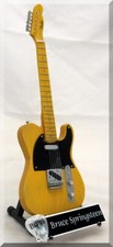 BRUCE SPRINGSTEEN Miniature Guitar Replica w/ Guitar Pick