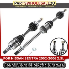 2x Conjunto de eje CV delantero izquierdo y derecho para Nissan Sentra 2002-2006 L4 2,5 L