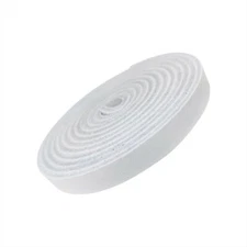 Leather Strip 3/8 Inch Wide 72 Inches Long  White with NO Splices by TOFL 