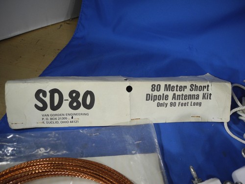 VAN GORDEN ENGINEERING HF SD-80 - 80M DIPOLE WIRE ANTENNA KIT w/ HI-Q 1:1 BALUN - Zdjęcie 7 z 14