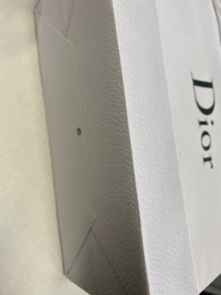 (3) Clásico DIOR Blanco Papel Texturizado Bolsa de Regalo Nuevo 9" x 10" x 5"  Foto 4 de 4