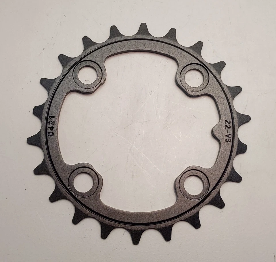 Truvativ SRAM MTB Chainring 22T V3 - 64mm BCD Black - Fit 3x9 Speed Crankset - Image 4 of 4