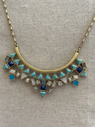 Stella & Dot Stone Tile Necklace NEW w/gift box - Picture 4 of 4