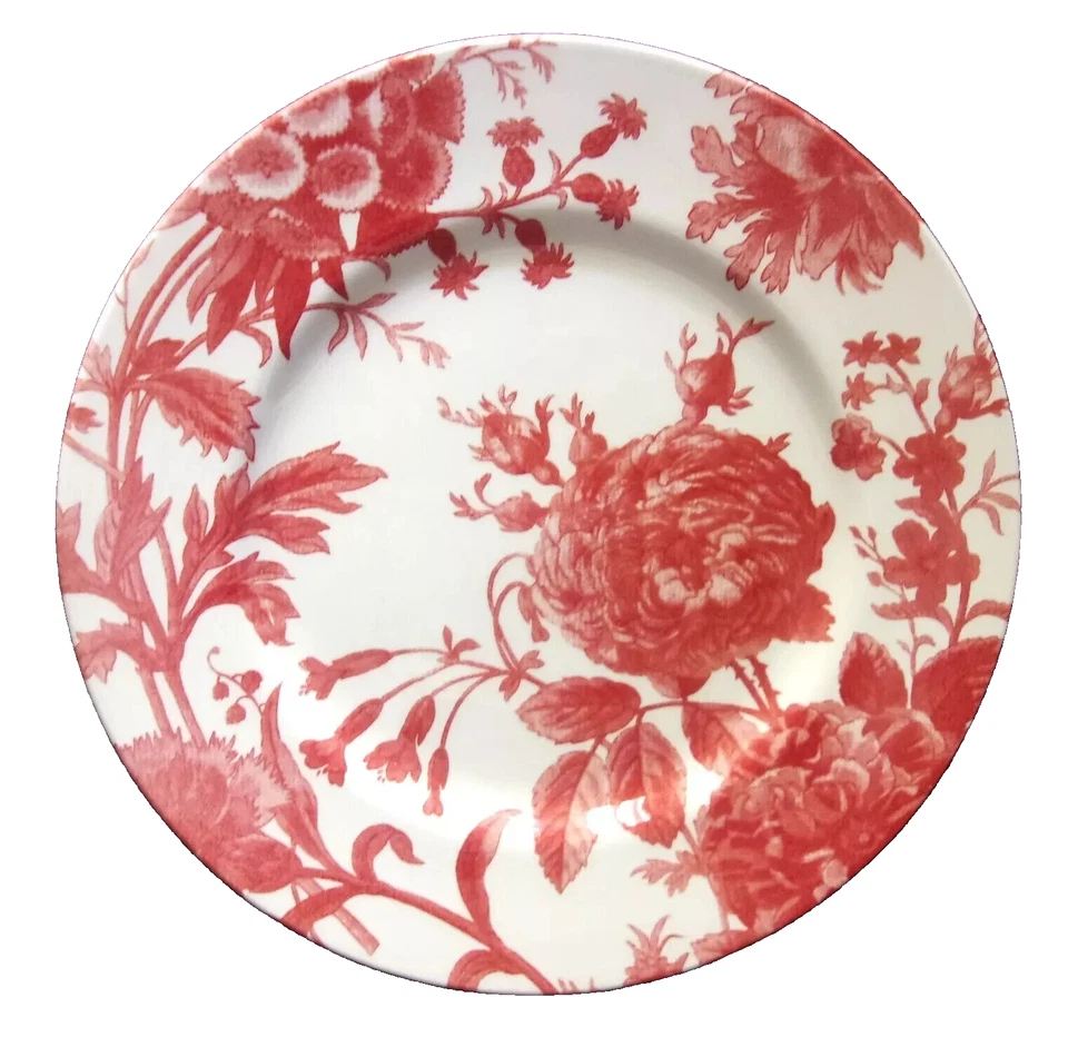 Royal Stafford Floral Peony Red Dinner Plates Set Of 4 New - Image 4 of 4