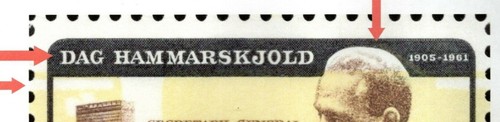 US # 1204v (1962) MNH, 4c EFO: Yellow inverted (New: down color shift) Oops!! - Picture 3 of 5