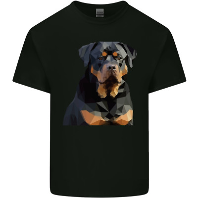 Gildan Polygon Rottweiler Herren Baumwoll Maglietta Kurzarm 5000